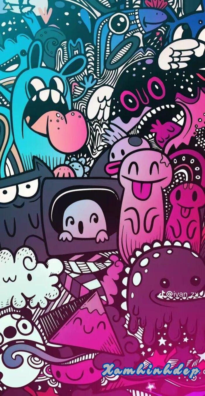 hình nền graffiti chất