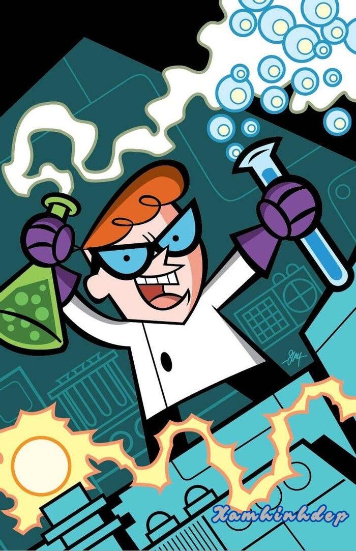 hình nền hóa học cartoon hài