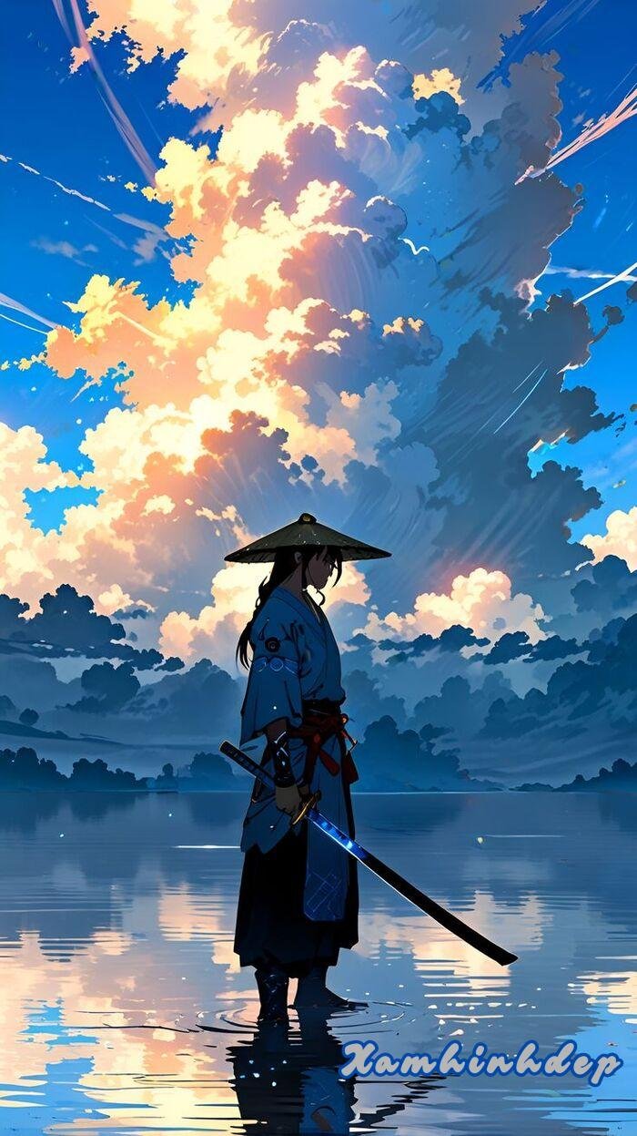 hình nền kiếm hiệp anime boy