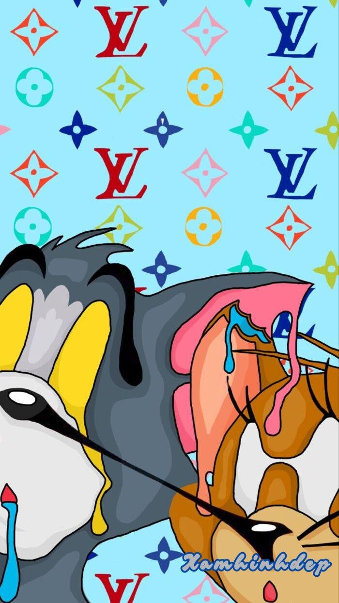 hình nền louis vuitton hoạt hình