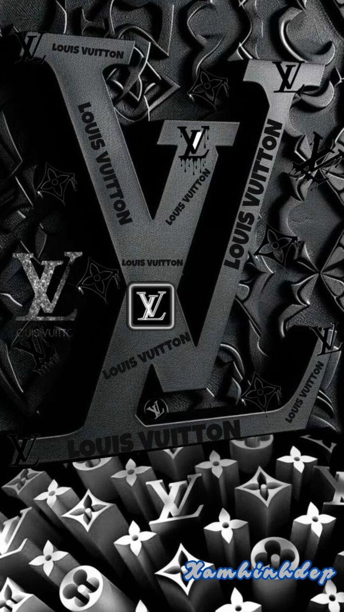 hình nền louis vuitton logo nổi