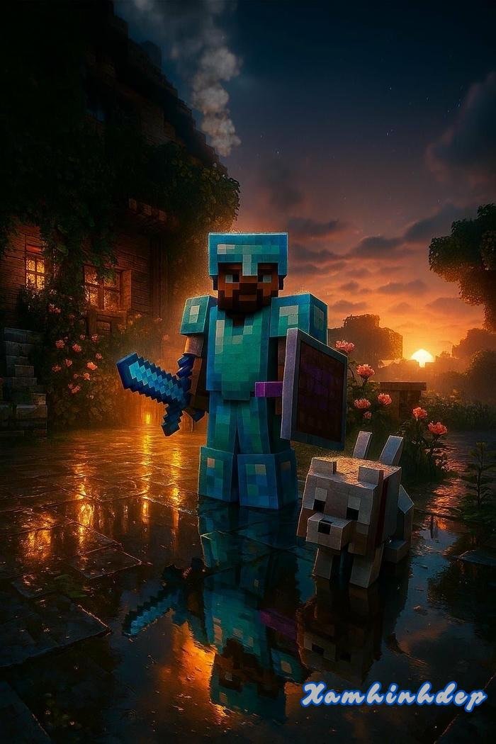 hình nền minecraft ngầu lòi