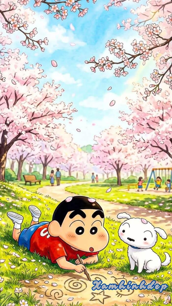 hình nền shin cực cute