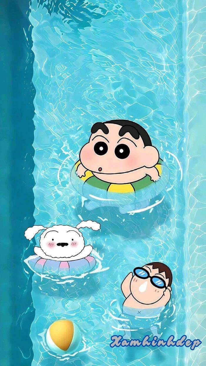 hình nền shin cute