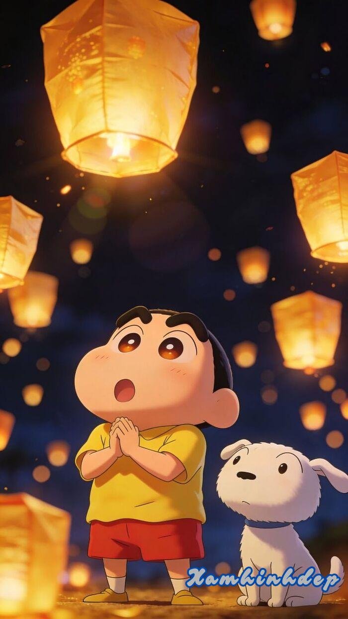 hình nền shin đáng yêu chất