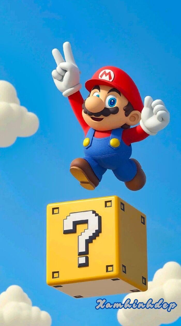 hình nền super mario siêu đáng yêu