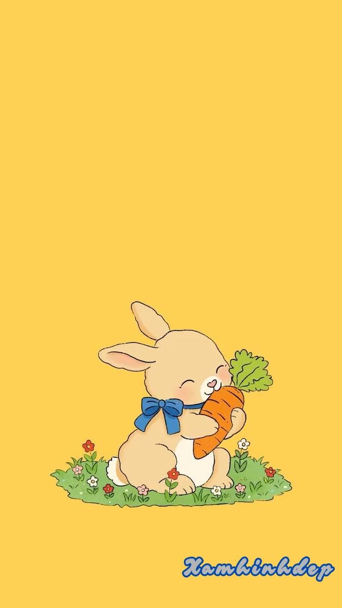 hình nền vàng dễ thương