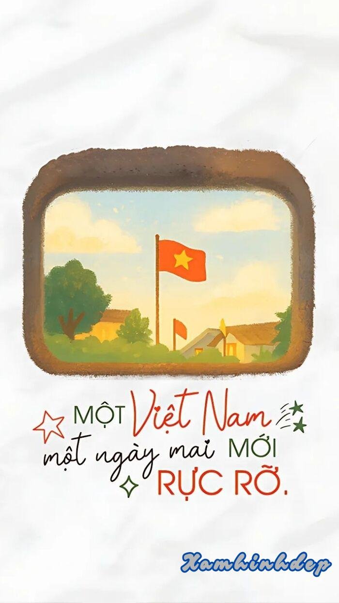 hình nền yêu nước đẹp cute