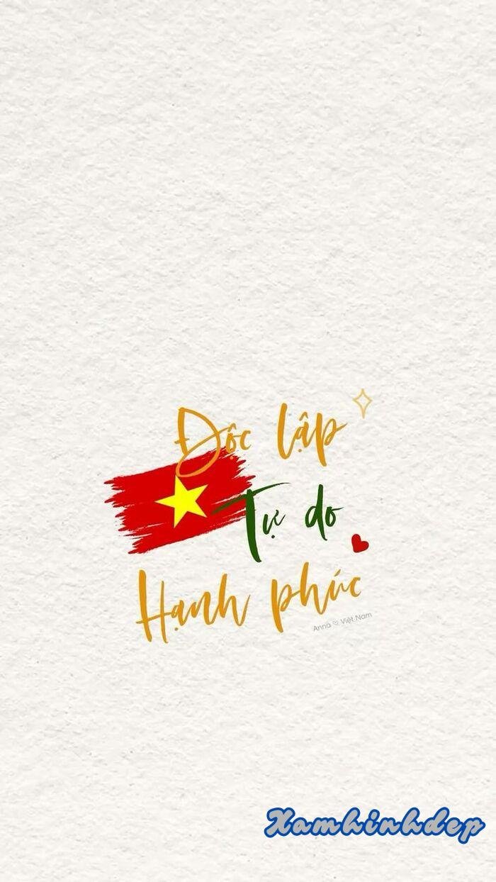 hình nền yêu nước font chữ đẹp